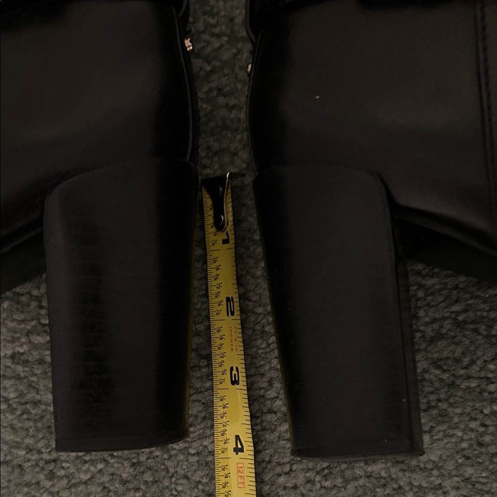 Tory Burch Daniella Leather High Black Riding Boots. 3.75” Heel. Size 10.5 - Picture 14 of 16